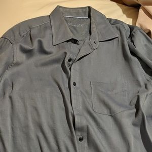 Blue Tasso Elba pinstripe dress shirt